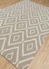 anatolia beige and brown wool flat weaves Rug - FloorShot