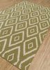 anatolia green wool flat weaves Rug - FloorShot