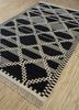 anatolia grey and black wool flat weaves Rug - FloorShot