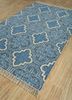heritage blue wool flat weaves Rug - FloorShot