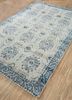 aprezo blue polyester hand knotted Rug - FloorShot