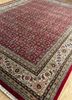 amani red and orange wool hand knotted Rug - FloorShot