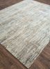 unstring by kavi ivory wool and bamboo silk hand knotted Rug - FloorShot