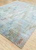 unstring by kavi blue wool and bamboo silk hand knotted Rug - FloorShot