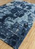 genesis blue wool and viscose hand tufted Rug - FloorShot