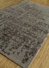 kilan grey and black wool and viscose hand tufted Rug - FloorShot