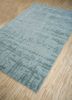 genesis blue wool and viscose hand tufted Rug - FloorShot