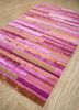 traverse pink and purple wool and viscose hand tufted Rug - FloorShot