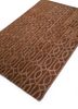 contour beige and brown wool and viscose hand tufted Rug - FloorShot