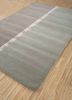 linear ivory wool and viscose hand tufted Rug - FloorShot
