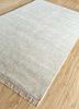 eden ivory wool and bamboo silk hand knotted Rug - FloorShot