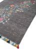 entropy grey and black wool hand knotted Rug - FloorShot
