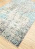 geode ivory wool and bamboo silk hand knotted Rug - FloorShot