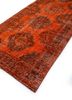 kilim red and orange wool hand knotted Rug - FloorShot