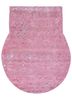 handi pink and purple wool and bamboo silk hand knotted Rug