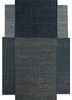 pdjt-307 dark denim/indigo blue grey and black jute and hemp flat weaves Rug