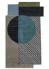 tnq-1125 oyster/aruba blue ivory wool and viscose hand tufted Rug