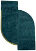 come around blue wool and viscose hand tufted Rug - HeadShot