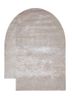 tnq-1141dark ivory/oyster ivory wool and viscose hand tufted Rug