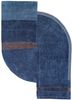 tra-1129 medieval blue/dark denim blue wool and viscose hand tufted Rug
