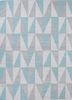 adwv-13005 antique white/lagoon blue wool and viscose flat weaves Rug