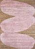 AIJB-1002 Blush/Light Camel red and orange bamboo silk hand knotted Rug