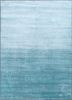 aiwb-3009 pastel turquoise/bristol blue blue wool and bamboo silk hand knotted Rug