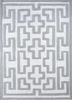 zuri grey and black polyester hand knotted Rug - HeadShot