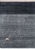 akwb-3001 black olive/ebony grey and black wool and bamboo silk hand knotted Rug