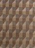 akwb-3506 mocha/mocha beige and brown wool and bamboo silk hand knotted Rug