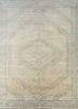 akwl-1142 natural white/dark ivory beige and brown wool hand knotted Rug