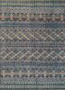 AKWL-1519 Indigo/Liquorice blue wool hand knotted Rug