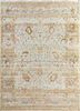 EA-3011 Cloud White/Apricot ivory wool hand knotted Rug