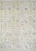 akws-1443 winter white/winter white ivory wool and silk hand knotted Rug