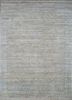 akws-3014 silky beige/silica grey ivory wool and silk hand knotted Rug