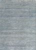 akws-3015 white/white grey and black wool and silk hand knotted Rug