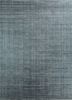 okaley blue wool and silk hand knotted Rug - HeadShot