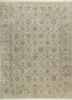 asl-02 flax/flax beige and brown silk hand knotted Rug
