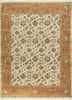ASL-15 Light Ivory/Raw Sienna ivory silk hand knotted Rug