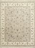 bt-32 soft gray/antique white grey and black wool hand knotted Rug