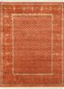 CRA-54 Red Orange/Red Orange red and orange wool and silk hand knotted Rug