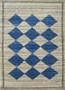 CX-2500 White/Bermuda Blue ivory wool hand knotted Rug