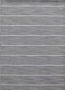 DR-119 Medium Gray/White Ice grey and black wool flat weaves Rug