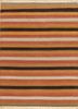 DW-09 Orange Mandarin/Pumpkin red and orange wool flat weaves Rug