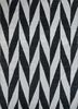 dwrm-145 ashwood/ebony grey and black wool flat weaves Rug