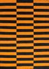 dwrm-176 red orange/ebony red and orange wool flat weaves Rug