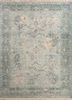 ea-1502 pastel blue/stone blue blue wool hand knotted Rug