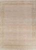 ea-3061(cs-01) white/peach bloom ivory wool hand knotted Rug
