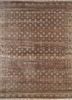 ea-3065 espresso/cola beige and brown wool hand knotted Rug