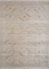 ea-3107 soft beige/white beige and brown wool hand knotted Rug